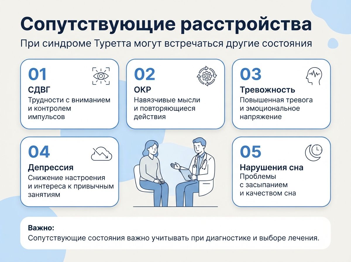 Лечение синдрома Туретта в Щучье инфографика
