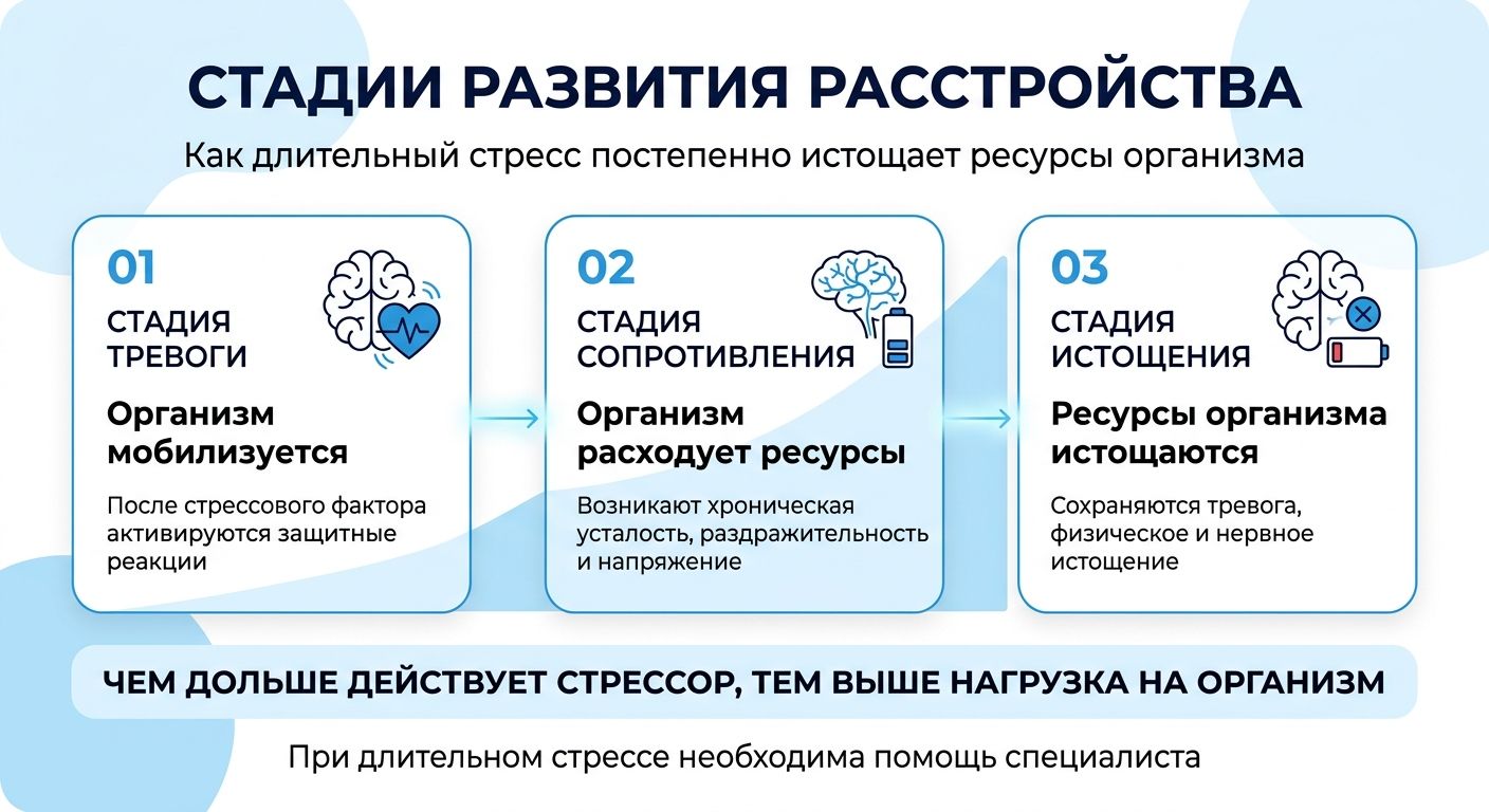 Лечение стресса в Щучье инфографика
